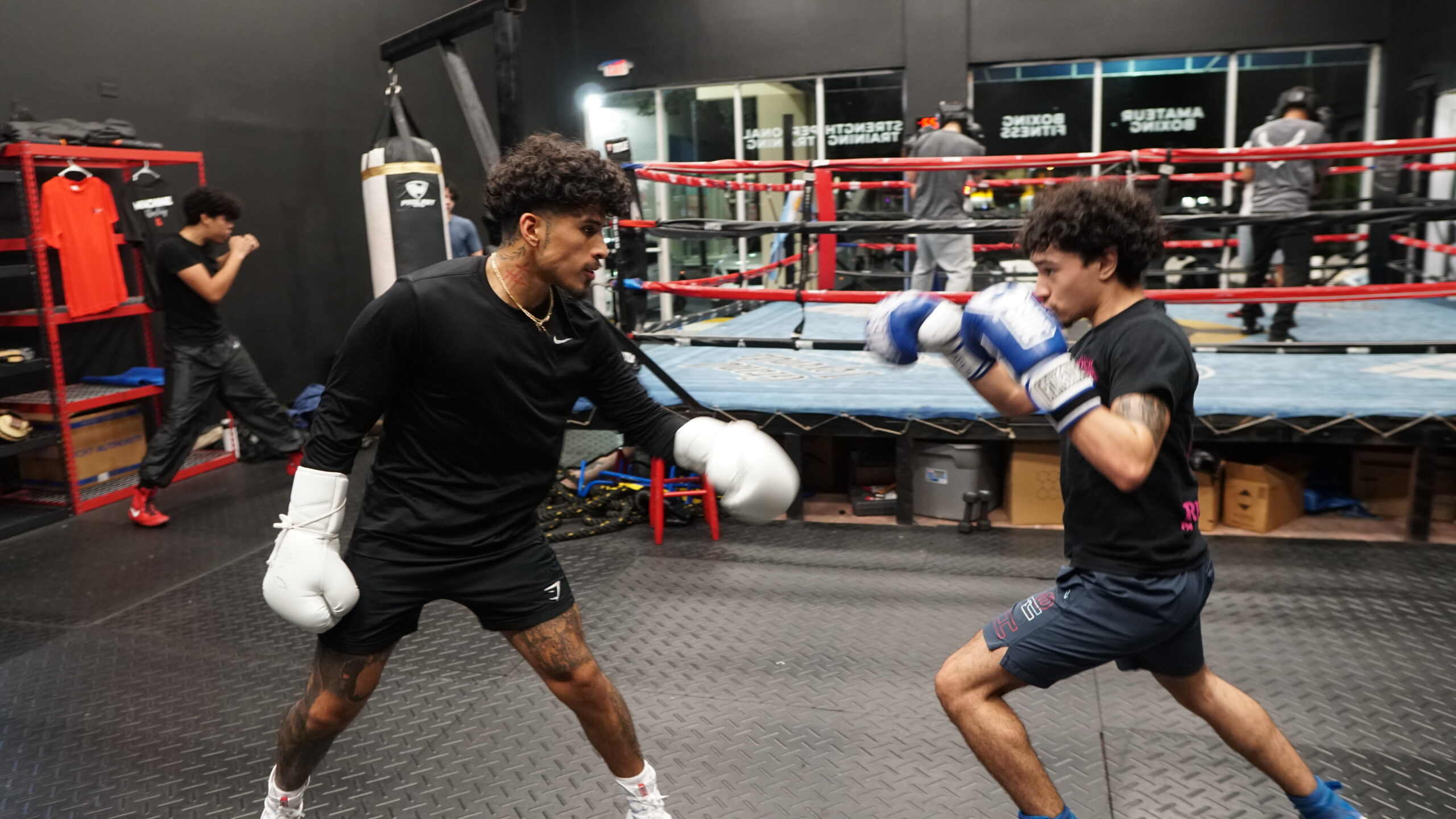 Two fighters training in West Palm Beach Florida